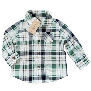 First Impressions Baby Boy Plaid Button Down Shirt